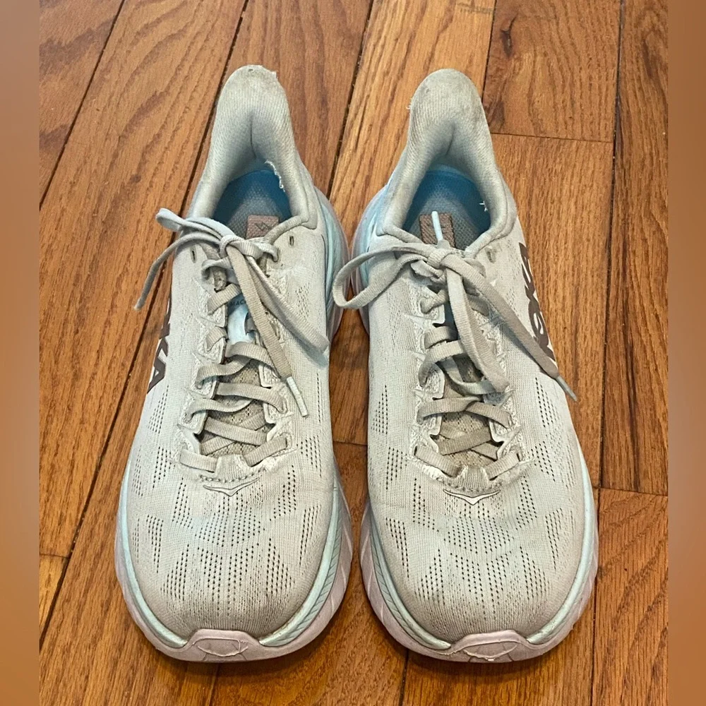 Women's Hoka One One Mach 4 Everyday Training Shoes Blue‎ Gray Size 9.5B 9.5